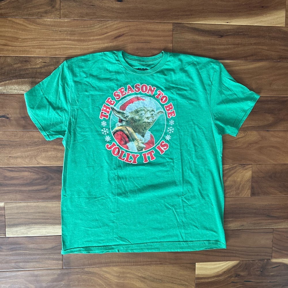 Star Wars Yoda The Season to Be Jolly It Is Tee size XL